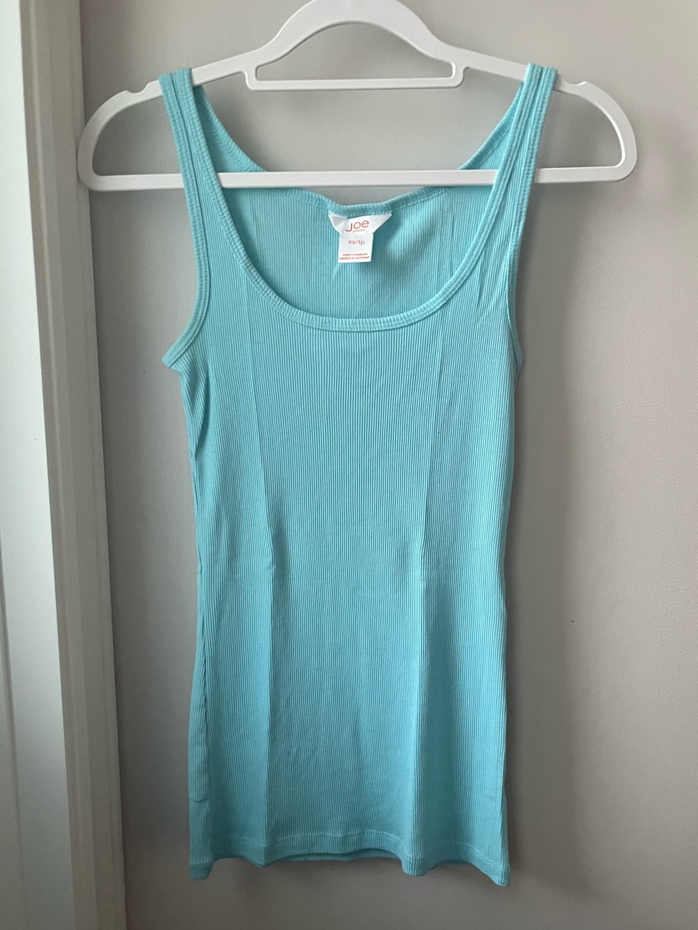 Joe Fresh Y2K Vintage Aqua Long Tank Top